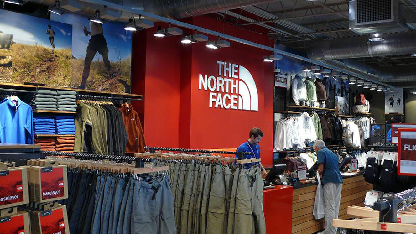 Northface with Logo on Wall