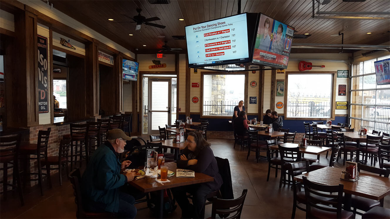 Wild Wings Cafe with People at Tables