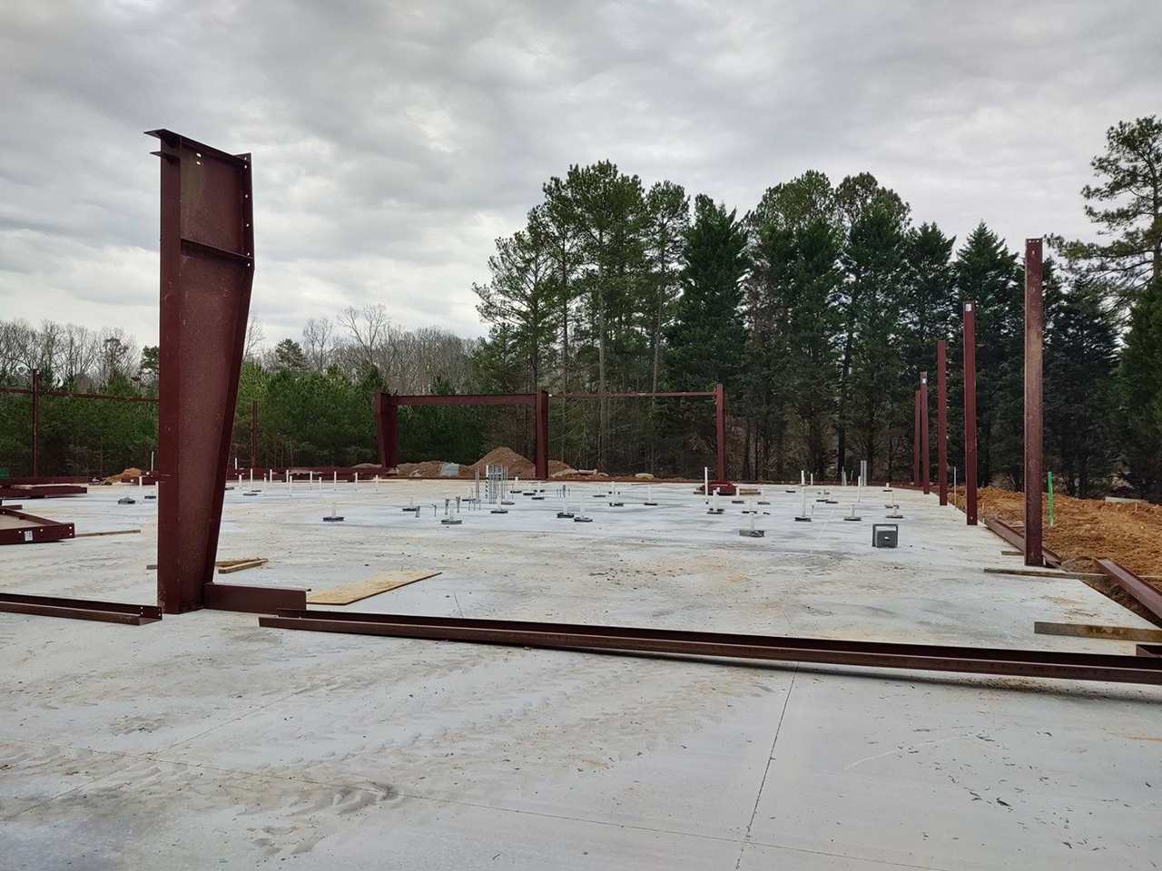 Concrete Slab for new American Legion Sugar Hill Location