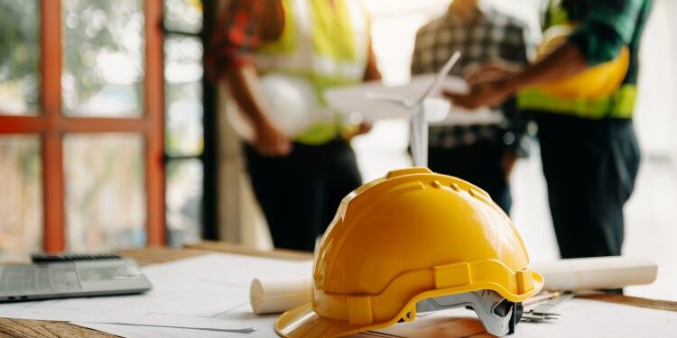 construction site hard hat